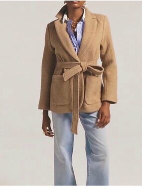 J Crew Wrap blazer-jacket in Italian boiled wool, BJ984 Size 4
